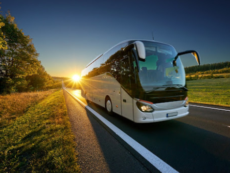 White bus traveling on the asphalt road around line of trees in rural landscape at sunset White bus traveling on the asphalt road around line of trees in rural landscape at sunset
Keywords: bus, coach, busing, public transport, bus service, coach service, express, intercity bus, travel, tourism, voyage, transport, traffic, transit, transportation, conveyance, vehicular, drive, ride, tour, highway, motorway, road, sun, sunlight, sunny, sunset, sunshine, sundown, sunrise, sunbeam, dawn, daybreak, sky, perspective, vanishing point, landscape, countryside, nature, meadow, grass, tree, field, autumn, fall, golden, blue, radiant